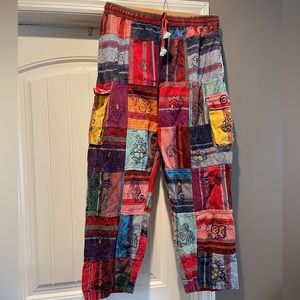 Colorful hippie boho pants